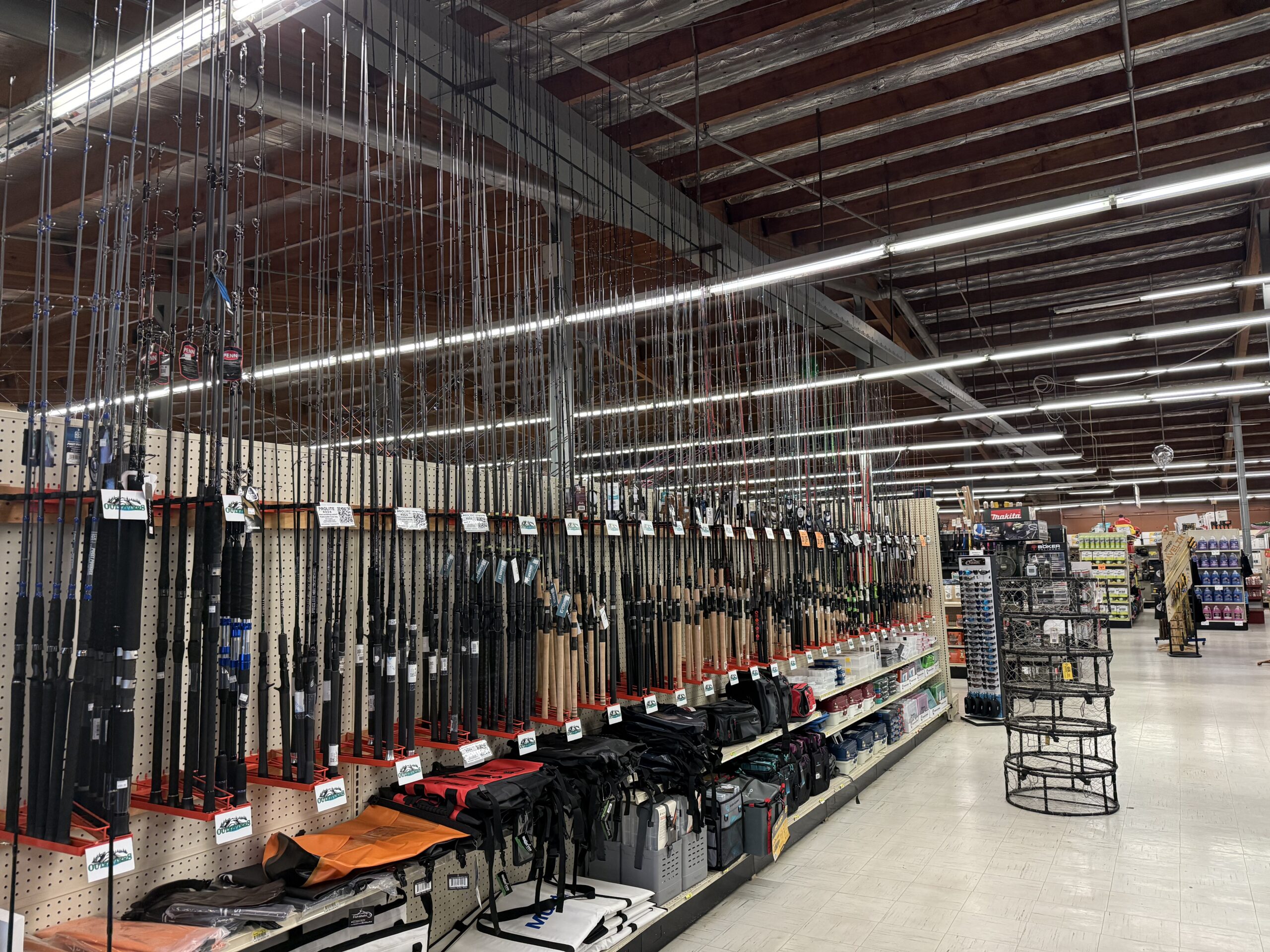 camping and fishing department